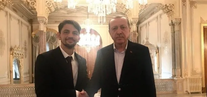 Cumhurbaşkanı Erdoğan Filistinli atleti kabul etti