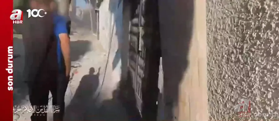 El Kudüs Tugayları Gazze'de katil İsrail'in tankını böyle imha etti! Cephe hattından sıcak görüntüler 6