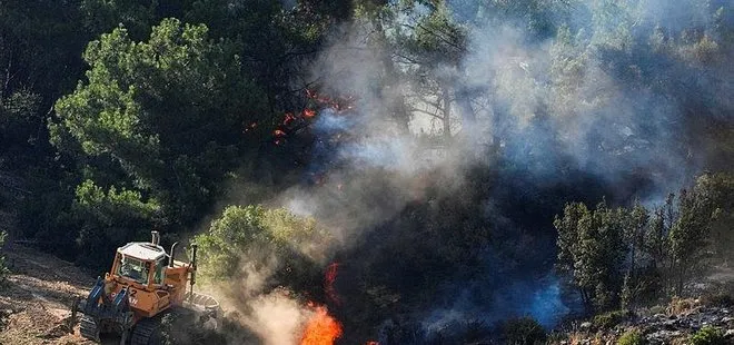 İzmir Bornova’da orman yangını! 2 mahalle boşaltıldı  | MSB’den açıklama...