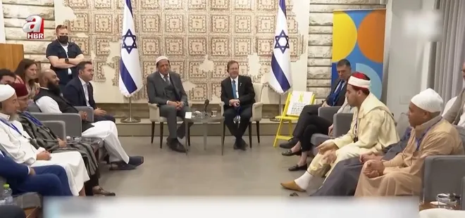 Sözde Fransız imam İsrail cumhurbaşkanını övdü! Gazze yanarken Herzog’a methiyeler dizdiler