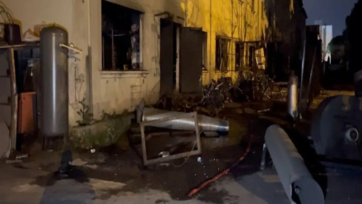 Metal fabrikasında tüp patlaması! 1'i ağır 3 yaralı