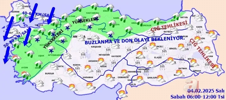 İstanbul'da karakış Sibirya soğukları ile başladı! Kar yağışı ne kadar sürecek? 11