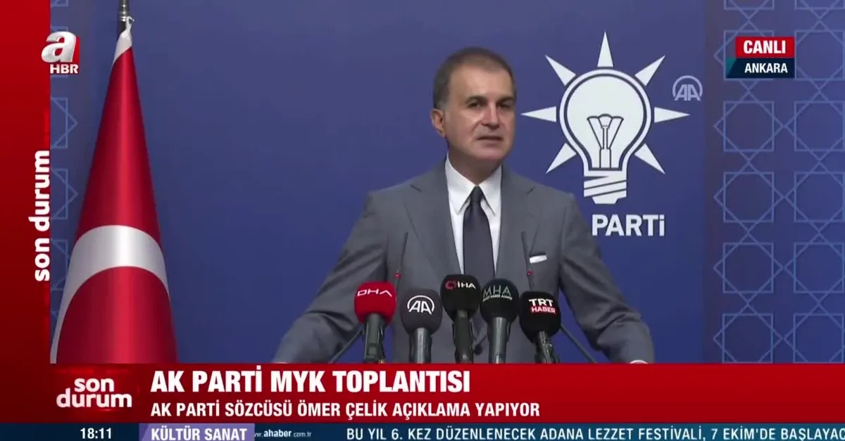 AK Parti MYK toplantısı sonrası Ömer Çelik'ten son dakika açıklamaları
