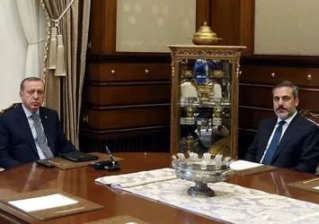 Cumhurbaşkanı Erdoğan, Hakan Fidan'ı kabul etti