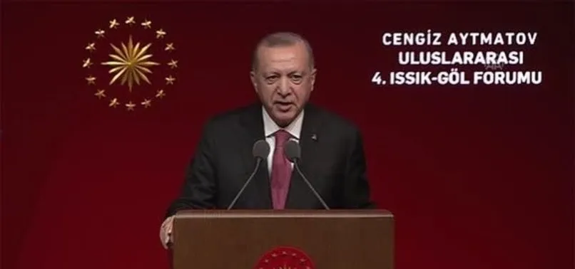 Son dakika: Başkan Erdoğan'dan Cengiz Aytmatov Uluslararası 4. Issız-Göl Forumu'nda önemli açıklamalar
