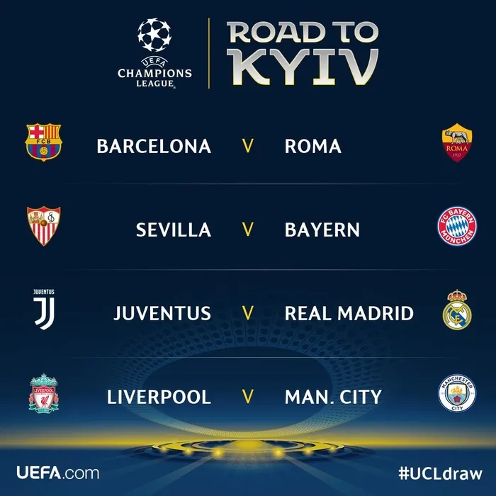 UEFA Şampiyonlar Ligi çeyrek final kuraları çekildi - 1