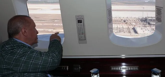 Son dakika: Başkan Erdoğan Çukurova Havalimanı’nı havadan inceledi