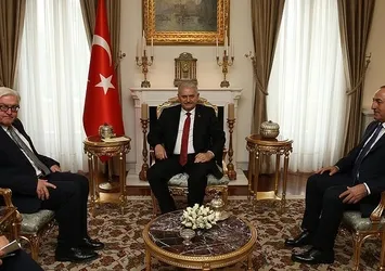 Başbakan Yıldırım, Steinmeier'i kabul etti