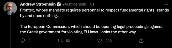 Andrew Stroehlein AB’nin göçmenlere zulmeden Yunanistan’ı nasıl kanunsuzca kolladığını anlattı