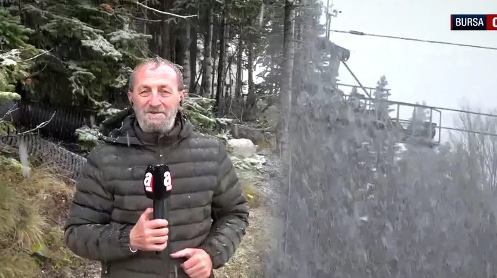 Uludağ'a yılın ilk karı düştü
