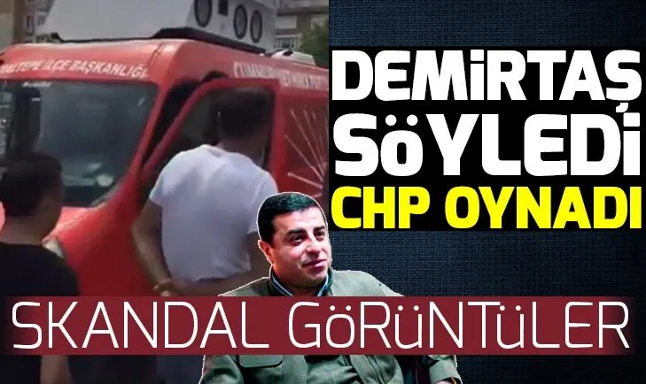 CHP aracından Selahattin Demirtaş'ın şarkısı çalındı