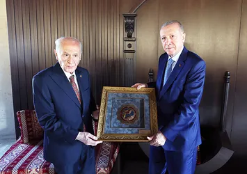 Başkan Erdoğan MHP Genel Başkanı Bahçeli ile görüştü