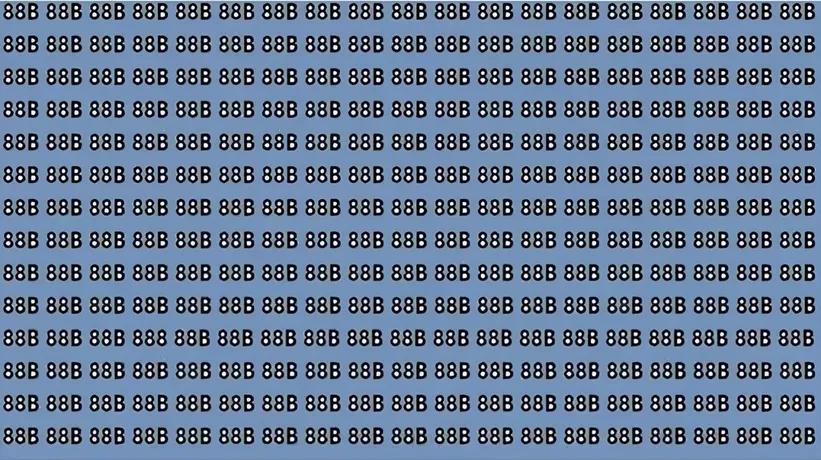 Zeka testi: Resimdeki 888 nerede? 459 kişiden 17'si buldu