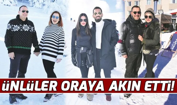 Ünlüler yılbaşında Uludağ’a akın etti!