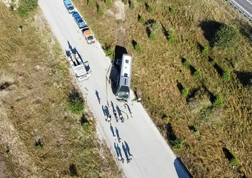 Bolu'da kontrolden çıkan yolcu otobüsü devrildi! Çok sayıda yaralı var