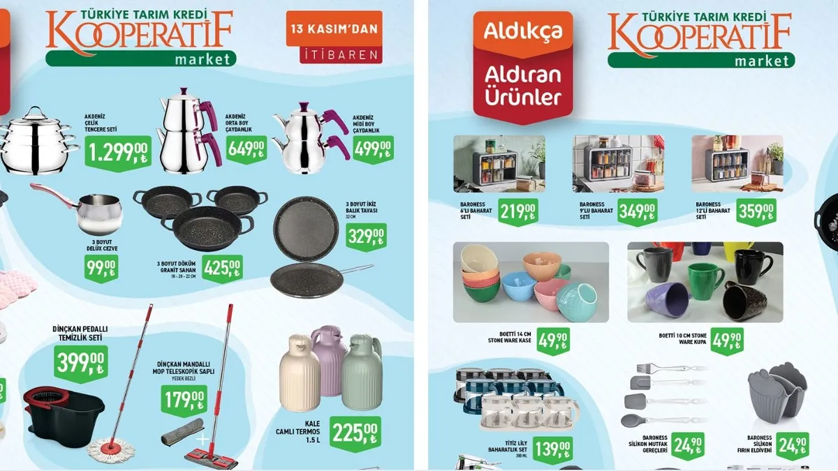 Tarım Kredi Market’te YARIN DEV İNDİRİM! Kablosuz şarj cihazı, elektrikli ısıtıcı, notebook geliyor