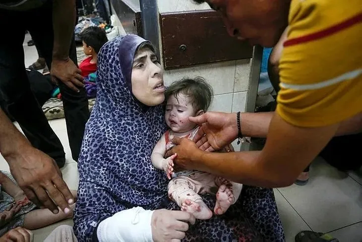 Katil İsrail'in Nusayrat Katliamı sonrası sokaklar ölülerle doldu! Netanyahu'nun talimatıyla 3 kampa birden saldırı