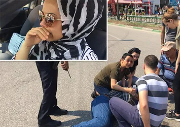 Bursa'da bayan sürücünün gözyaşları
