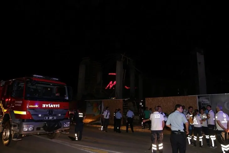 Adana’da bir AVM’nin ek bina inşaatında göçük: 7 yaralı