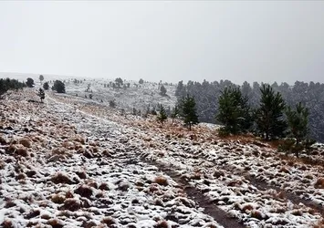 Kars'ta kar yağışı etkili oldu