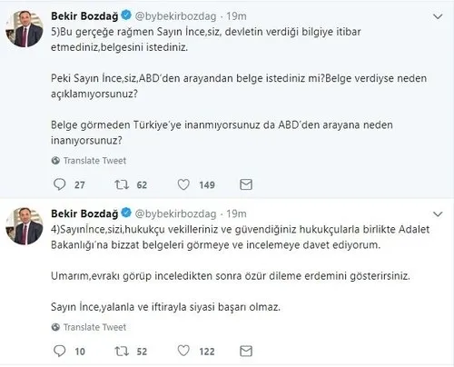 Hükümetten Muharrem İnce'ye FETÖ yanıtı - 2