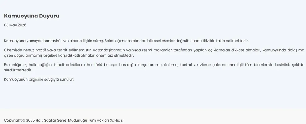 Sağlık Bakanlığı'ndan Hantavirüs açıklaması: "Ülkemizde pozitif vaka yok" - 5