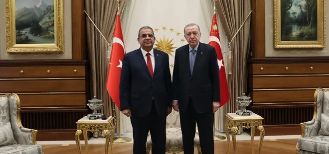 Son dakika: Başkan Erdoğan KKTC Başbakanı Faiz Sucuoğlu’nu kabul etti
