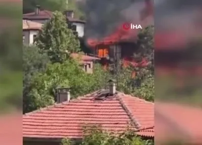 Karabük’te tarihi konakta yangın