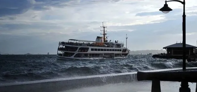 Son dakika: İstanbul’da şiddetli yağış vapur seferlerini etkiledi