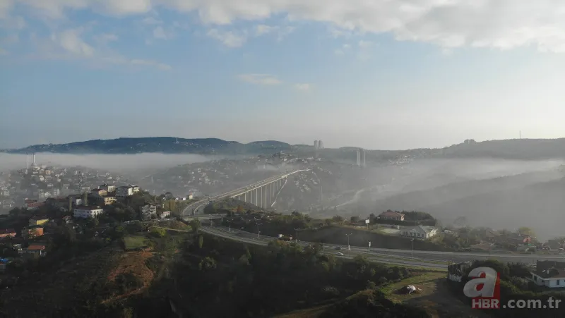 İstanbul'da etkili olan sis kartpostallık görüntüler oluşturdu 21