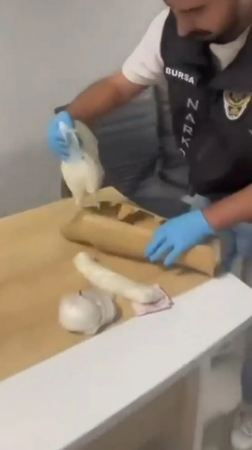 Protez bacakta uyuşturucu düzeneği! Narkotik ekiplerinden operasyon: 830 gram metamfetamin ele geçirildi - 1