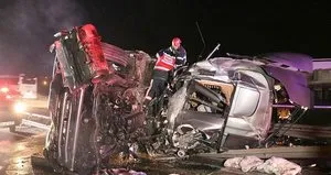 Anadolu Otoyolu’nda feci kaza!