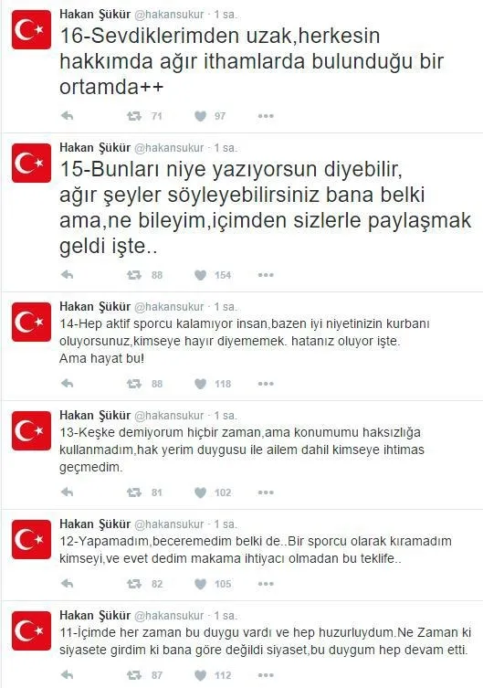 FETÖ'cü Hakan Şükür geri adım attı - 1