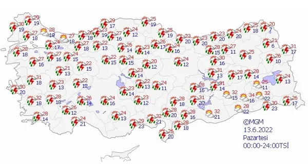 Meteoroloji'den Marmara'ya sağanak yağış uyarısı! Yağışlar ne zaman bitecek? 11-12 Haziran 2022 hava durumu - 3