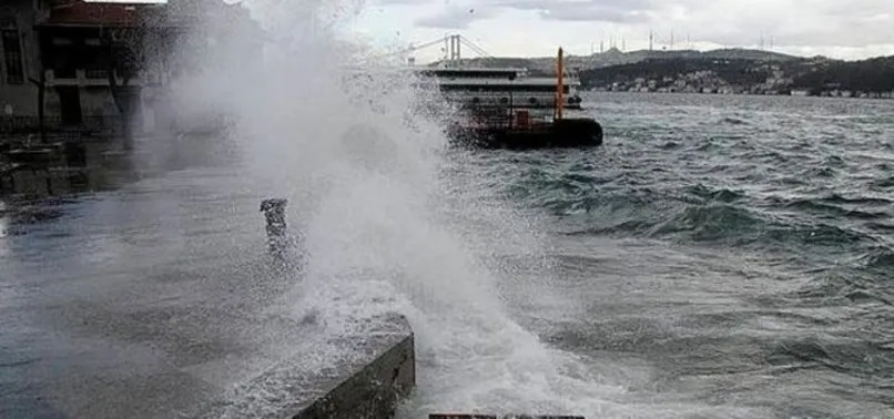 Fırtına nedeniyle seferler iptal oldu