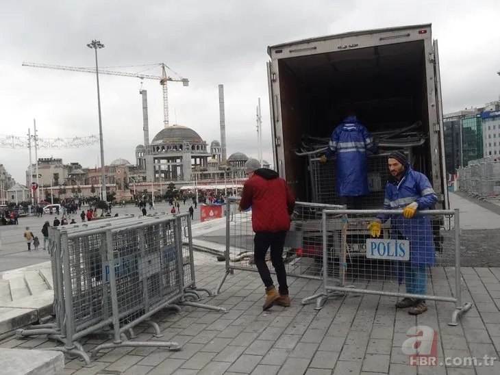 Taksim’de yılbaşı önlemleri