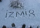 İzmire kar sürprizi! Bir anda bastırdı