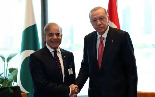 Başkan Erdoğan Şahbaz Şerif ile görüştü