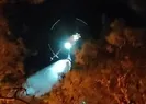 İzmir’de orman yangını! Helikopter baraja düştü