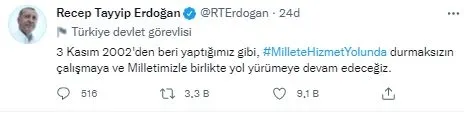 baskan-erdogandan-ak-partinin-iktidardaki-19-yilina-ozel-paylasim-durmaksizin-calismaya-devam-edecegiz-1635960398078.jpg Başkan Erdoğan'dan AK Parti'nin iktidardaki 19. yılına özel paylaşım: Durmaksızın çalışmaya devam edeceğiz - 1