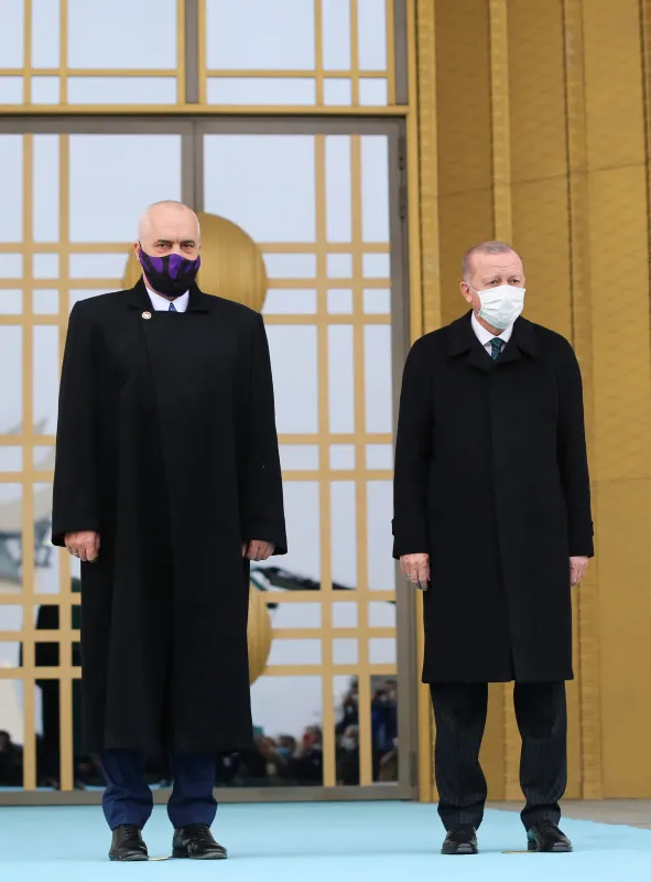 Son dakika: Arnavutluk Başbakanı Edi Rama Türkiye’de! Başkan Erdoğan resmi törenle karşıladı