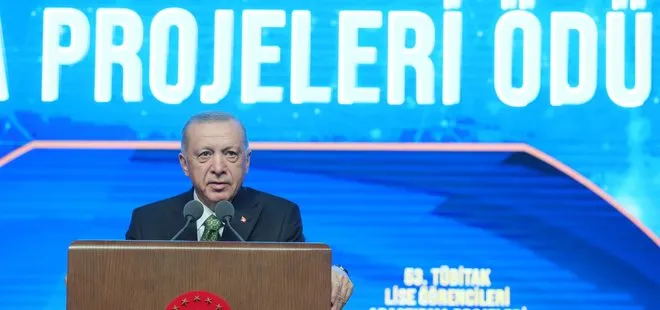 Son dakika: Başkan Erdoğan’dan Lise Öğrencileri Araştırma Projeleri Final Yarışması ve Ödül Töreni’nde önemli açıklamalar