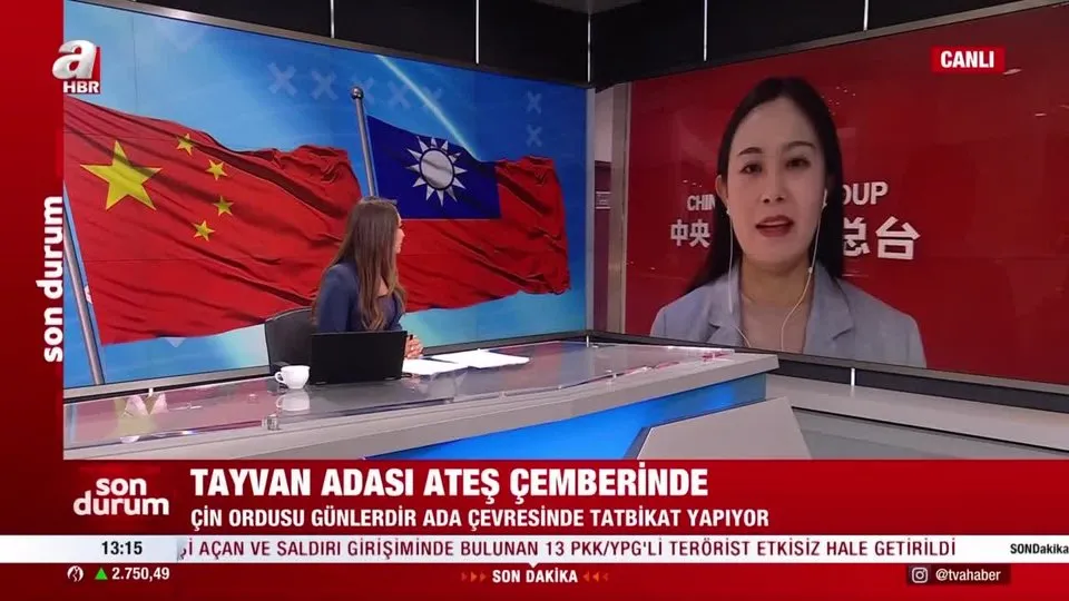 Tayvan adası ateş çemberinde