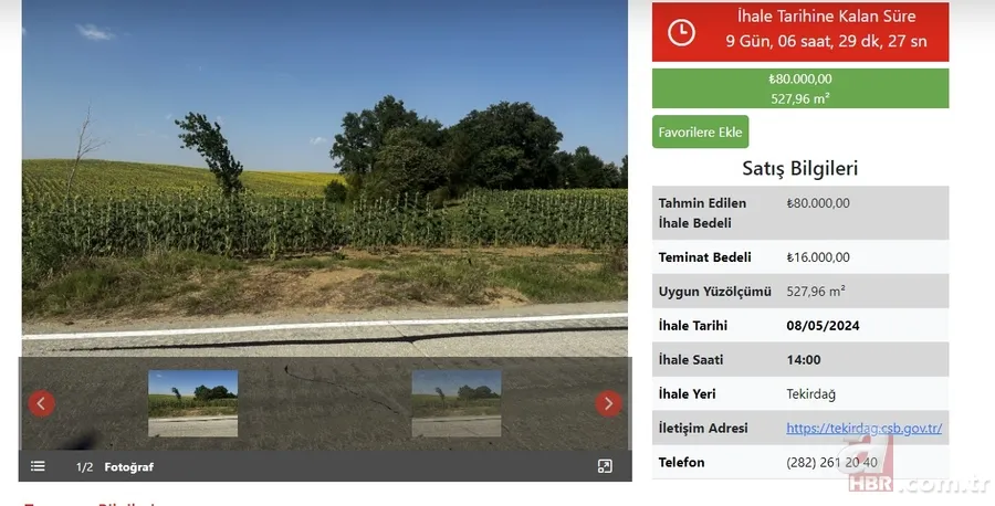 O ilçede sudan ucuz arsa! Milli Emlak yayına aldı: İstanbul’a çok yakın! 6