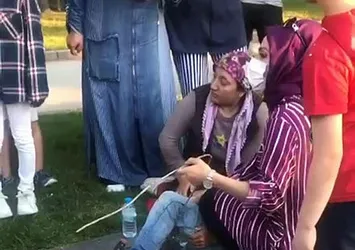 11 yaşındaki çocuk acılar içinde kıvrandı! Bisiklet sürerken bacağına saplandı