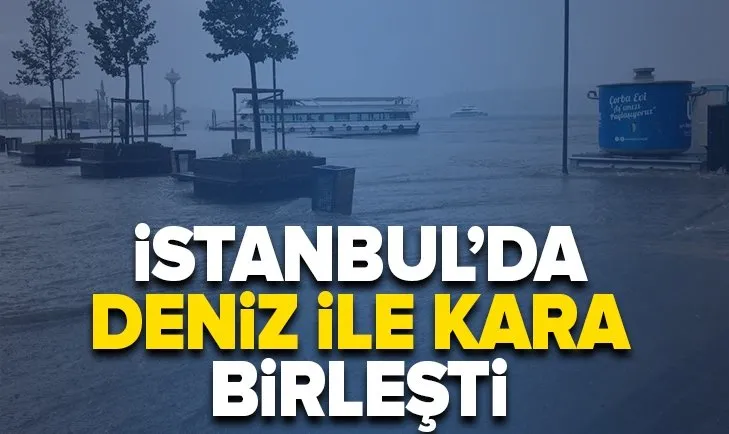 ÃskÃ¼dar'da denizle kara birleÅti