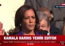 Kamala Harris yemin ederek ABDnin ilk kadın başkan yardımcısı oldu