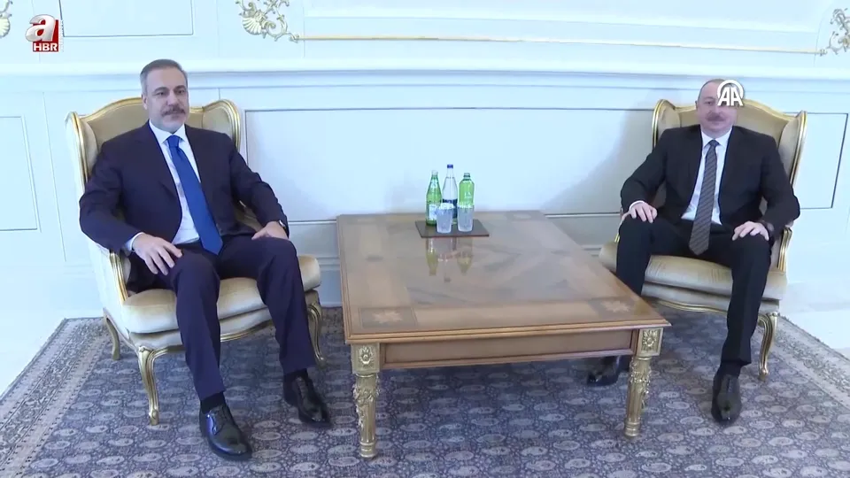 Dışişleri Bakanı Hakan Fidan Azerbaycan Cumhurbaşkanı Aliyev tarafından kabul edildi