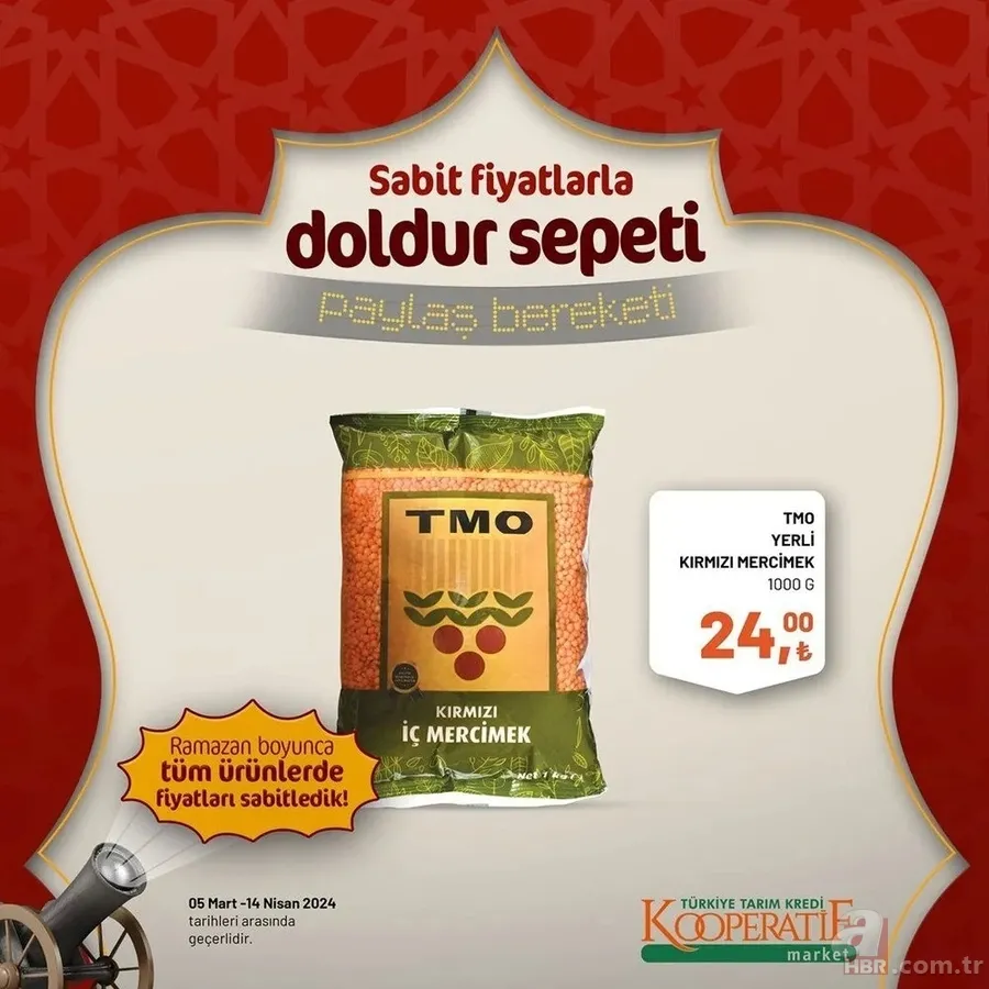 Tarım Kredi Market 30 Mart indirim kataloğu yayınladı! Kaşar peynir 205,00 TL’ye, tost peyniri 185,00 TL’ye, tereyağı 259,00 TL’ye, süt 22,50 TL’ye satışta 17