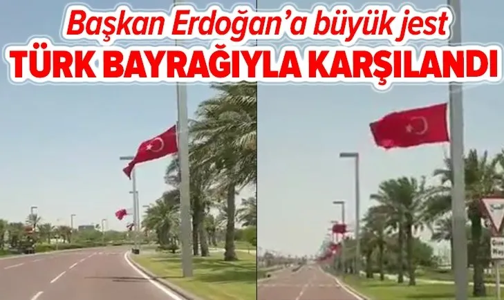 Başkan Erdoğan'a Katar'da büyük jest